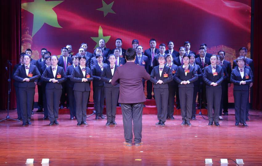 安博线上平台,安博（中国）2019年度工作动员大会---大合唱《团结就是力量》、《我爱你中国》